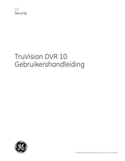 GE TruVision DVR 10 Gebruikershandleiding