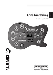 Behringer V-AMP 2 Korte Handleiding
