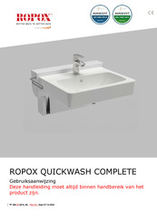 Ropox QUICKWASH COMPLETE Gebruiksaanwijzing