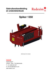 Redexim Spiker 1350 Gebruikershandleiding