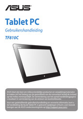 ASus TF810C Gebruikershandleiding