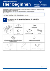Brother FAX-2840 Installatiehandleiding
