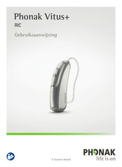 Phonak Vitus+ RIC-312T Gebruikershandleiding