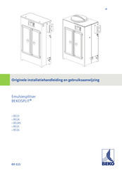 Beko SPLIT BS15 Installatiehandleiding En Gebruiksaanwijzing