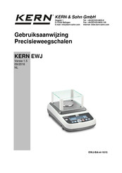 KERN and SOHN EWJ 3000-2 Gebruiksaanwijzing