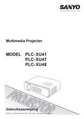 Sanyo PLC-XU47 Gebruiksaanwijzing