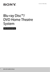 Sony Blu-ray Disc BDV-NF720 Gebruiksaanwijzing