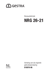 GESTRA NRG 26-21 Gebruiksaanwijzing