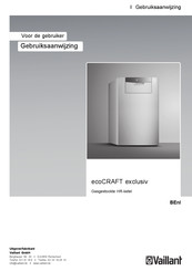 Vaillant ecoCRAFT exclusiv VKK 2806/3-E-HL Gebruiksaanwijzing