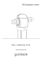 Grunbeck GENO-fijn FS-B Gebruiksaanwijzing