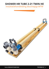 Technea SHOWER HR TUBE 2-21 TWIN HE Installatiehandleiding