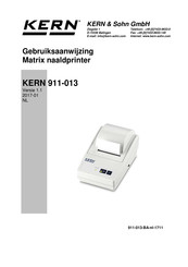 KERN 911-013 Gebruiksaanwijzing