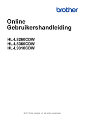 Brother HL-L8260CDW Gebruikershandleiding