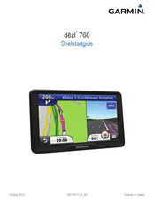 Garmin Dezl 760 Snelstartgids