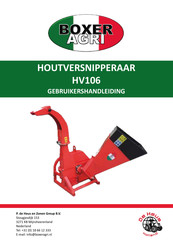 BOXER AGRI HV106 Gebruikershandleiding