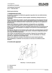 Jung 1224 LED UDE Bedieningshandleiding