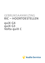 Audio Service quiX G4 Gebruiksaanwijzing