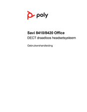 Poly Savi 8420 Office Gebruikershandleiding