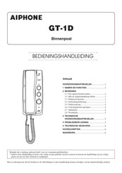 Aiphone GT-1D Bedieningshandleiding