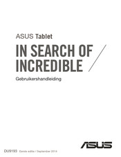 ASus fe380cg Gebruikershandleiding