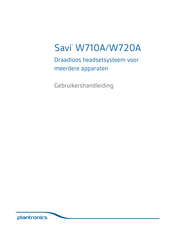 Plantronics Savi W710A Gebruikershandleiding