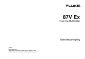 Fluke 87V Ex Gebruiksaanwijzing