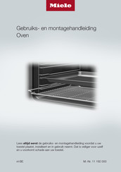 Miele H 7365 BP Gebruiks- En Montagehandleiding