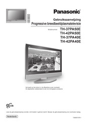 Panasonic TH-37PA40E Gebruiksaanwijzing