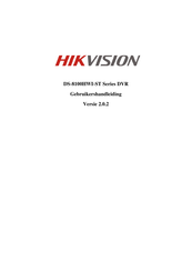 HIKVISION DS-8100HWI-ST Series Gebruikershandleiding