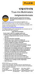 Fluke 175 Gebruiksaanwijzing