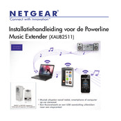 NETGEAR Powerline Music Extender XAUB2511 Installatiehandleiding