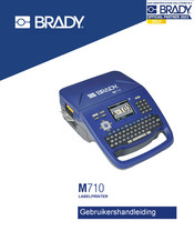 Brady M710 Gebruikershandleiding