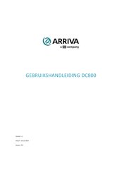Arriva DC800 Gebruikshandleiding