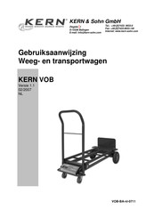 KERN and SOHN VOB 150K100 Gebruiksaanwijzing