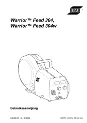 ESAB Warrior Feed 304w Gebruiksaanwijzing