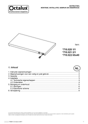 OCTALUX 710.020 Series Instructies