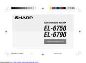 Sharp EL-6750 Gebruiksaanwijzing