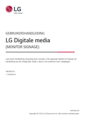 LG 110UM5K-B Gebruikershandleiding