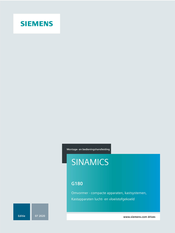 Siemens SINAMICS G180 Montage- En Bedieningshandleiding