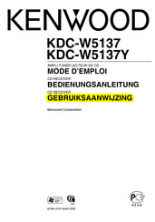 Kenwood KDC-W5137Y Gebruiksaanwijzing