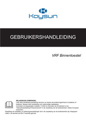 Kaysun KPDF-15 DN3.0 Gebruikershandleiding