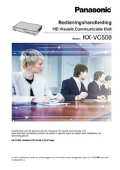 Panasonic KX-VC500 Bedieningshandleiding