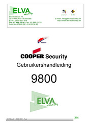 ELVA Cooper Security 9800 Gebruikershandleiding