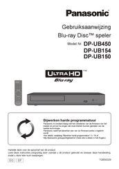 Panasonic UltraHD DP-UB150 Gebruiksaanwijzing