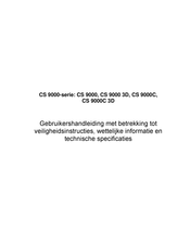 Carestream HEALTH CS 9000 Series Gebruikershandleiding