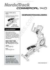 NordicTrack COMMERCIAL 14.0 Gebruikershandleiding