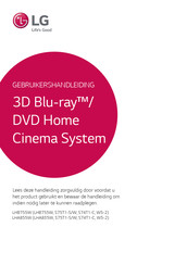 LG 3D Blu-ray W5-2 Gebruikershandleiding