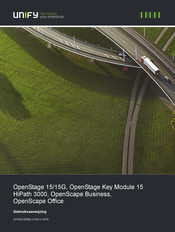 UniFi OpenStage Key Module 15 Gebruiksaanwijzing