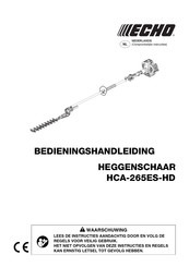 Echo HCA-265ES-HD Bedieningshandleiding