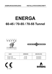 barbas ENERGA 70-55 Gebruiksaanwijzing